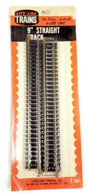 Life Like t600 9" Straight Track (4 Pieces)
