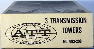 ATT 603-298 HO ATT Corp. Transmission Tower Building Kit (Box of 3)