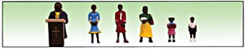 Model Power 6069 Deacon & His Flock w/Pulpit Figures