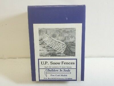 Builders-in-Scale 608 HO U.P. Snow Fences Building Kit