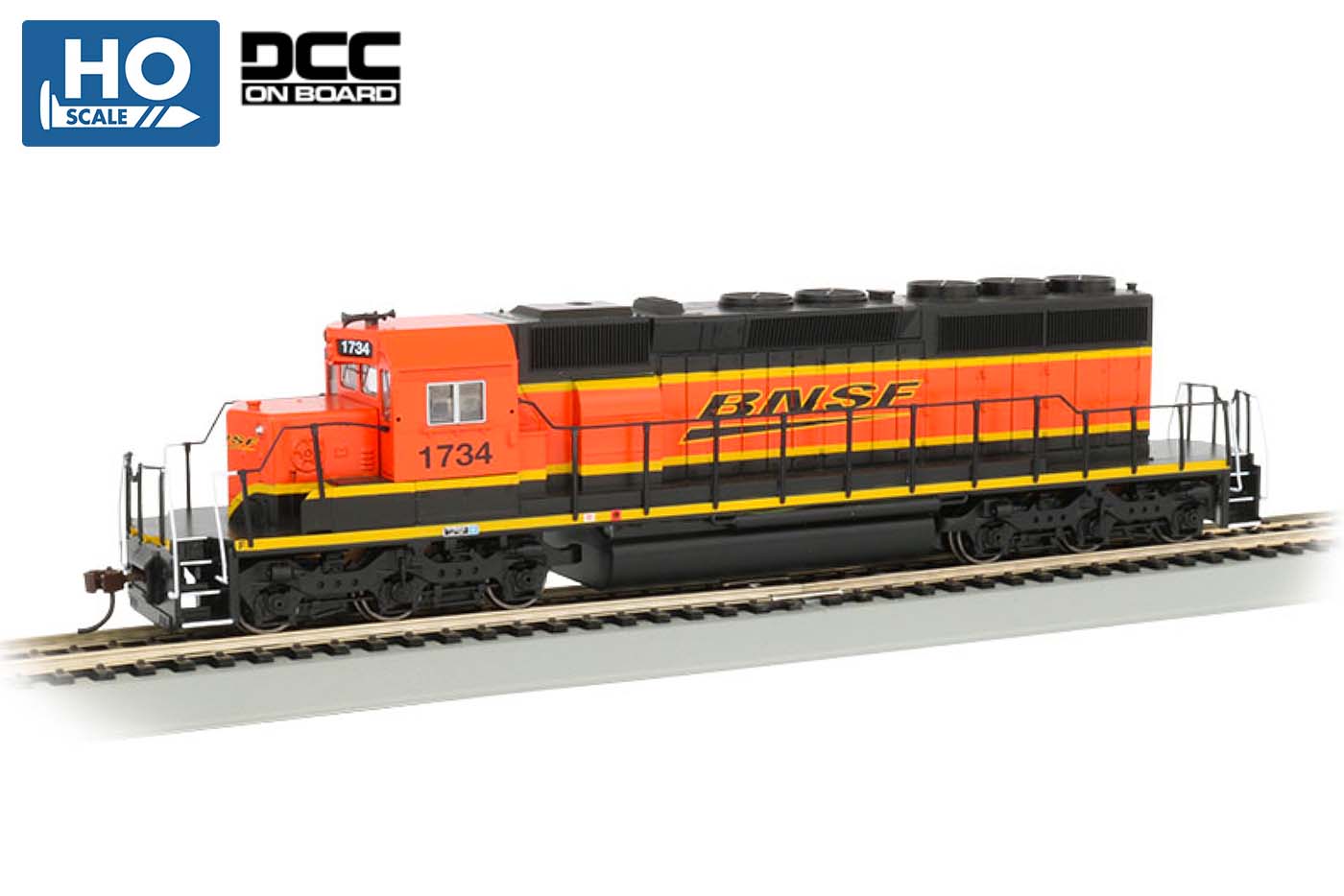 Bachmann 60916 HO BNSF Heritage III EMD SD40-2 Diesel Locomotive with DCC #1734