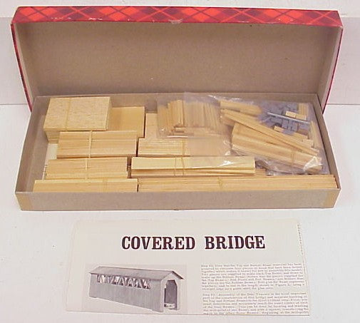 Campbell Scale Models 306 HO Covered Bridge Wood & Plastic Kit