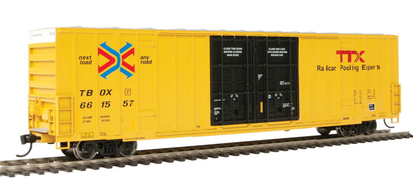 Walthers 910-2999 HO TTX TBOX 60' High-Cube Plate F Boxcar #661557