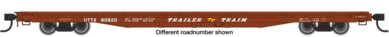 Walthers 910-5400 HO Trailer-Train 60' Pullman-Standard Flatcar RTR HTTX #90833
