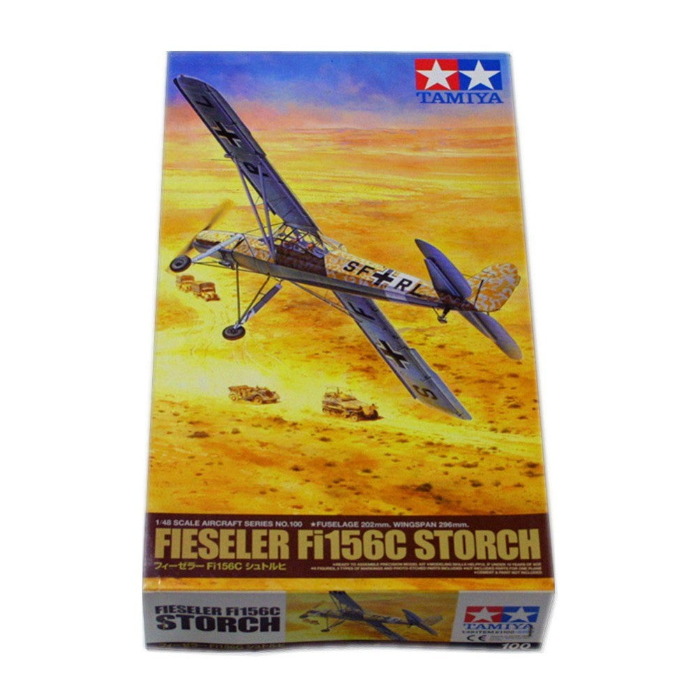 Tamiya 61100 1:48 Fi156C Storch Military Aircraft Plane Model Kit