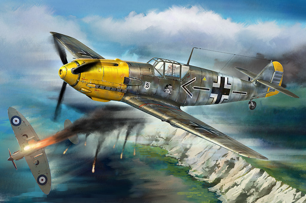 Hobby Boss Models 81809 1:18 Messerschmitt Bf109E Military Aircraft Plane Kit