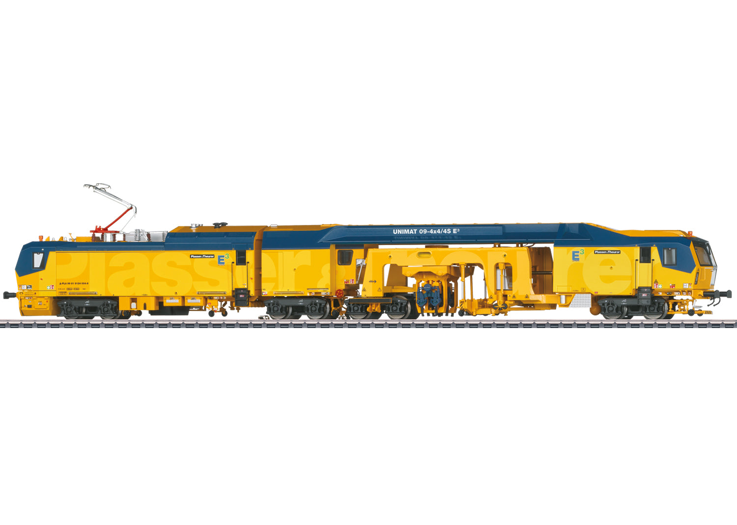 Marklin 39935 HO Unimat 09-4x4/4S E3 Ballast Tamping Machine with DCC & Sound