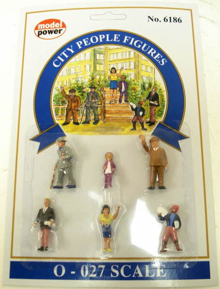 Model Power 6186 O and 027 Townspeople Figures (Set of 6)