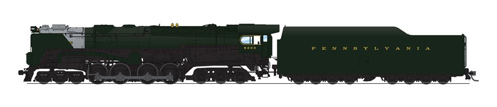 Broadway Limited 6186 HO PRR S2 6-8-6 Turbine Steam Locomotive w/Sound/DCC #6200