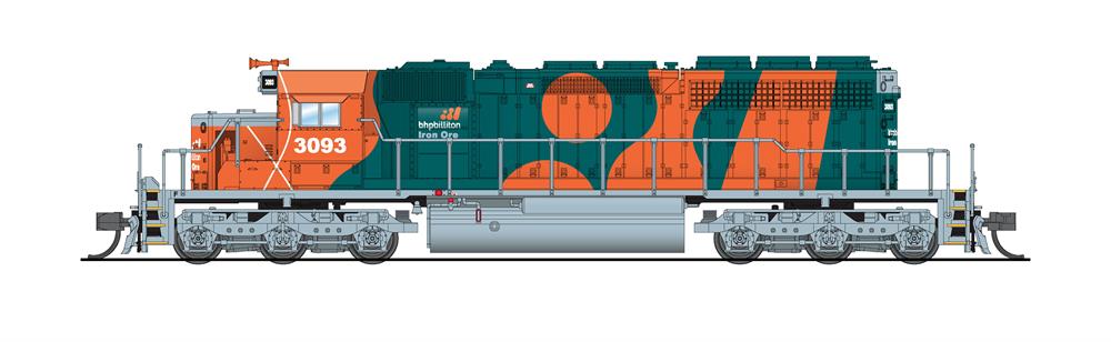 Broadway Limited 6190 N BHP Mining EMD SD40-2 Diesel Locomotive DCC/Sound #3093