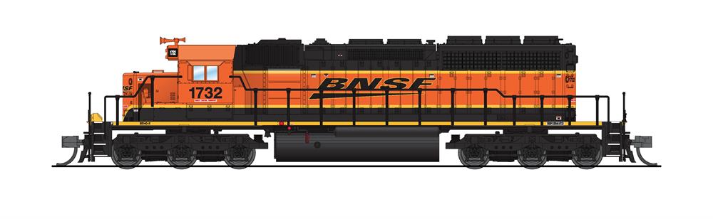 Broadway Limited 6192 N BNSF EMD SD40-2 Diesel Locomotive #1732 w/ Sound & DCC
