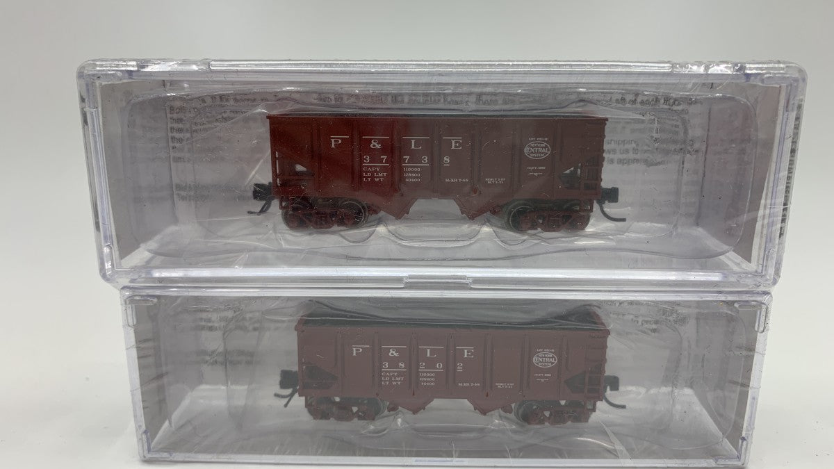 Bluford Shops 62132 N P&LE 30' 6" 2-Bay Panel Side Open Hopper (Set of 2)