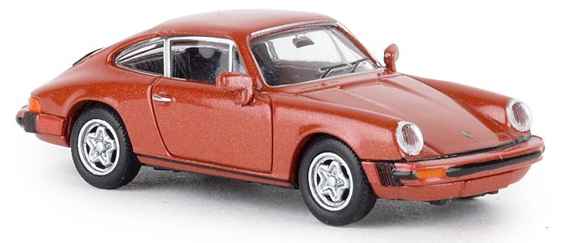 Brekina Automodelle 16319 HO 1974 Porsche 911 Targa - Mettalic Red