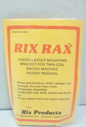 Rix Products 628-0001 O Rix Rax Under Layout Mounting Bracket For Twin Coal