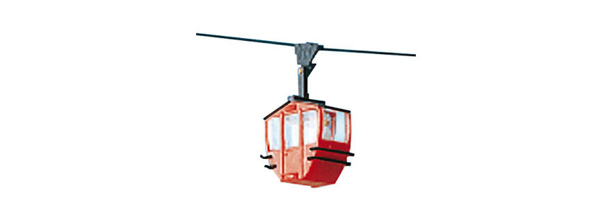 Brawa 6281 HO Red  Extra Cabin with Figure for Cableway