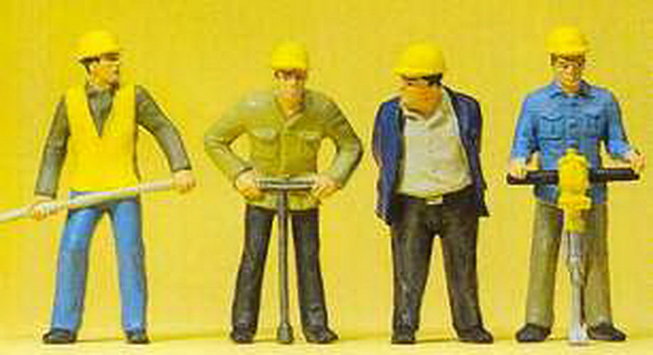 Preiser 63065 G Track Worker Figures (Set of 4)