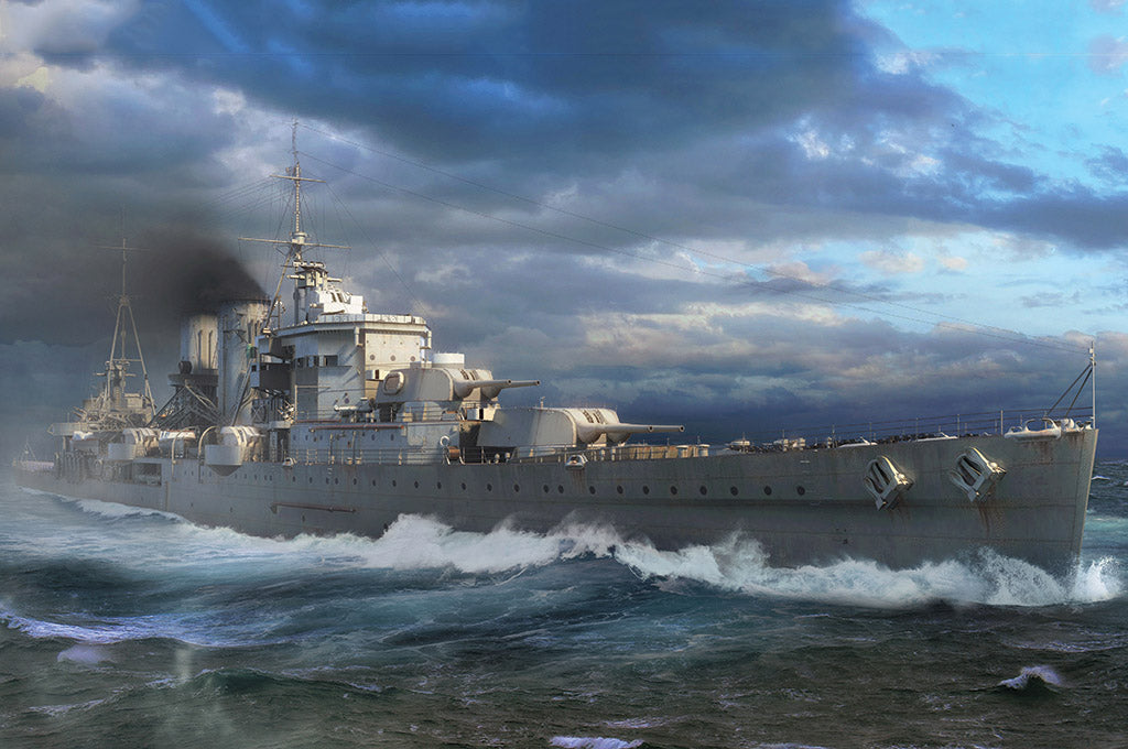 Trumpeter 06744 1:700 HMS Exeter Warship Plastic Model Kit
