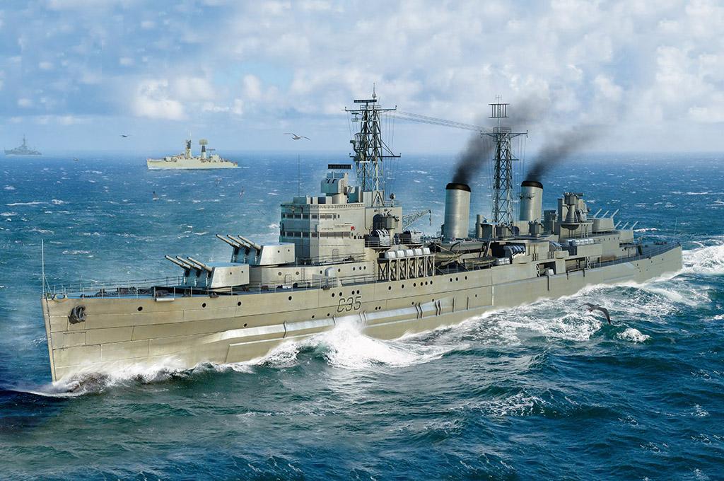 Trumpeter 06702 1:700 Belfast 1959 Warship Plastic Model Kit