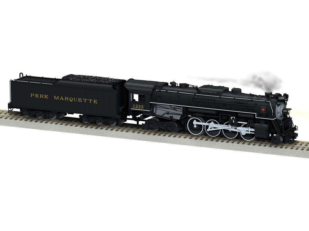 American Flyer 6-44124 S Pere Marquette 2-8-4 Berkshire Steam Locomotive #1225