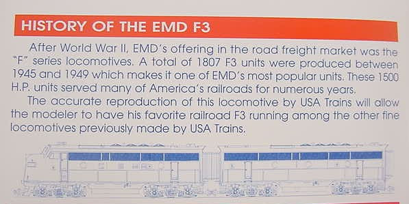 USA Trains 22354 G Canadian Pacific F-3A Diesel Locomotive