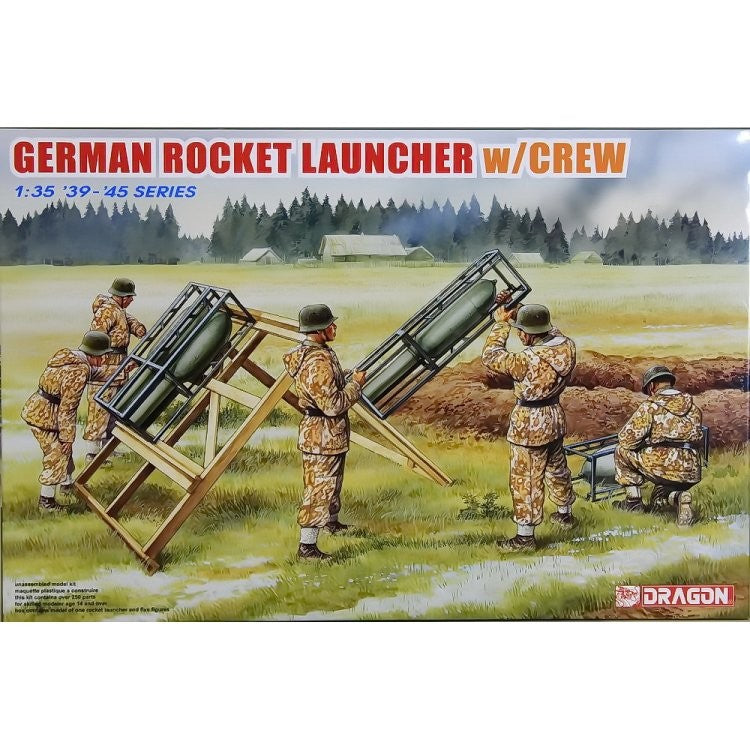 Dragon 6509 1:35 German Rocket Launcher & Crew Military Vehicle Model Kit