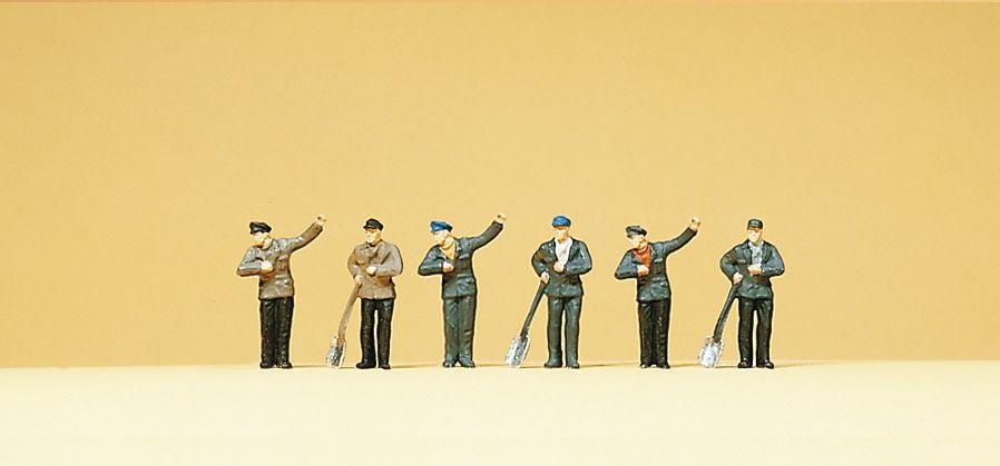 Preiser 79056 N Engine Drivers & Stokers Figures (Set of 6)
