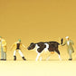 Preiser 79080 N Cattle at Market Figures (Set of 7)