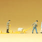 Preiser 79081 N Delivery Men with Loads Figures (Set of 3)