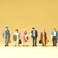 Preiser 79140 N Waiting Passengers with Bags Figures (Set of 6)