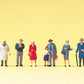 Preiser 79197 N People Waiting on the Platform Figures (Set of 6)