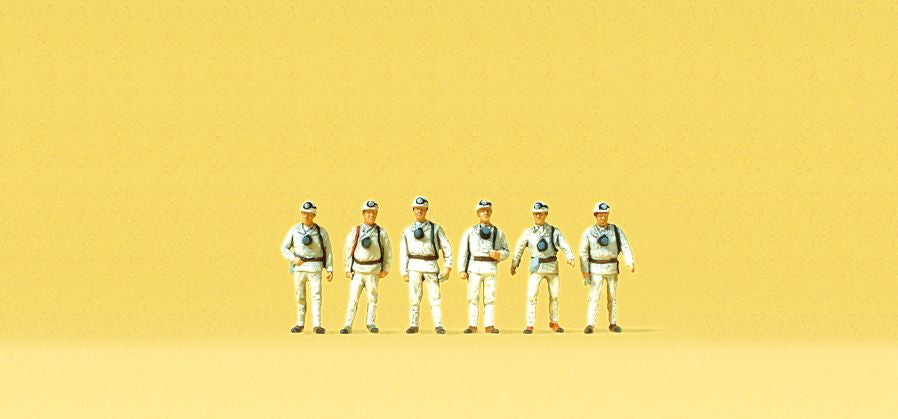 Preiser 79215 N Standing Miners Figures (Set of 6)