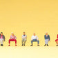 Preiser 88554 Z Seated Passengers #2 Figures (Set of 6)
