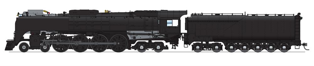 Broadway Limited 6647 HO Unlettered FEF-3 4-8-4 Steam Locomotive Sound/DC/DCC