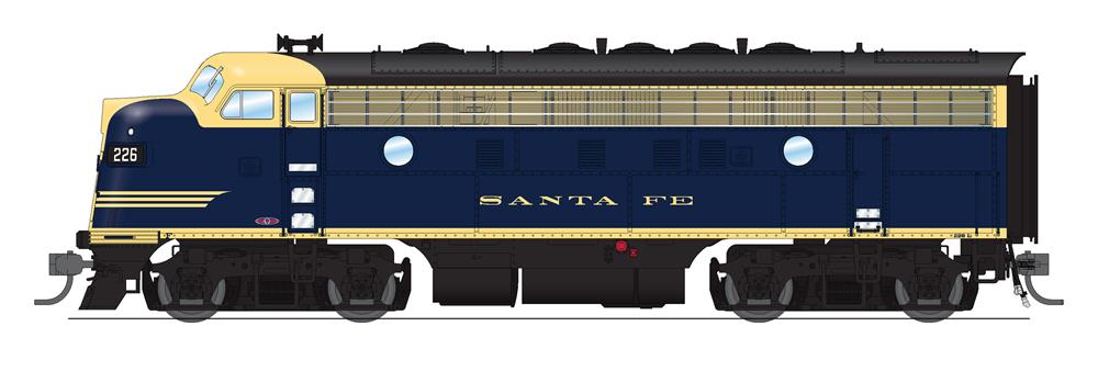 Broadway Limited 6682 HO ATSF EMD F7A Diesel Locomotive Sound/DCC #226C