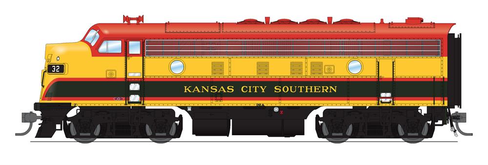 Broadway Limited 6686 HO KCS EMD F7A Diesel Locomotive Sound/DCC #33A
