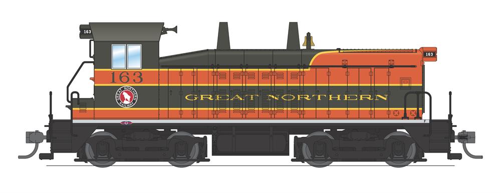 Broadway Limited 6746 HO GN EMD SW7 Diesel Locomotive with Sound/DC/DCC #163