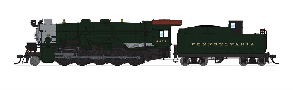 Broadway Limited 6761 HO PRR I1sa 2-10-0 Steam Locomotive #4567 P4 w/Tender