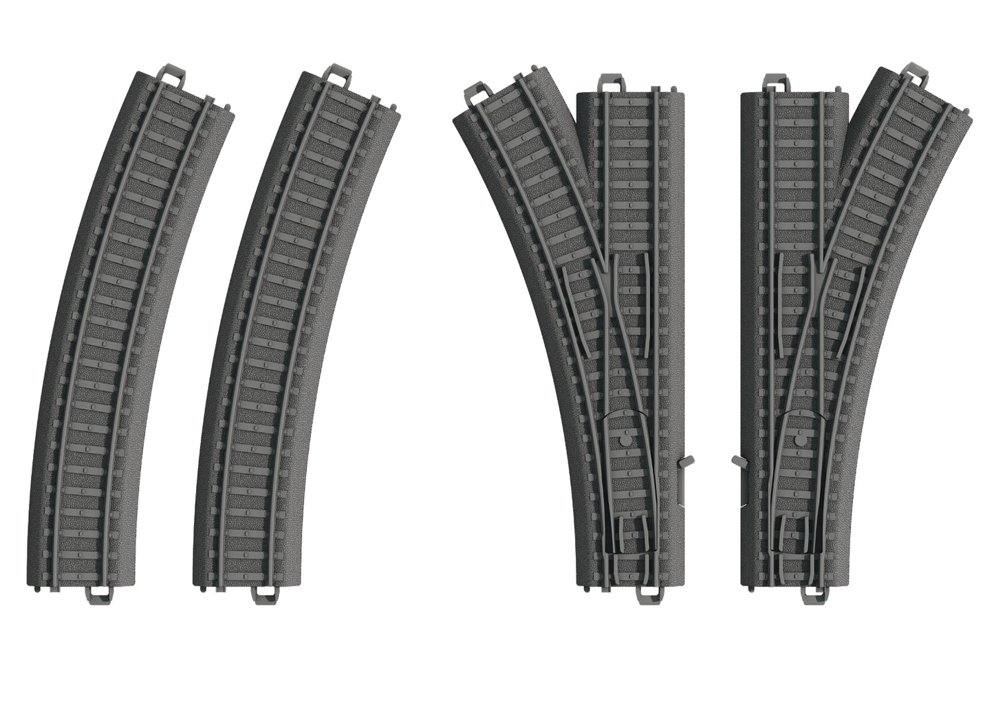 Marklin 23401 HO My World Plastic Track Turnout Set (Set of 2)