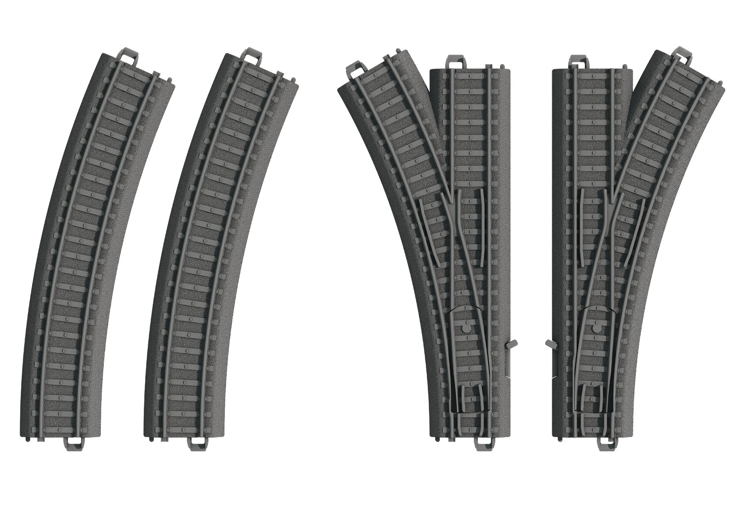 Marklin 23401 HO My World Plastic Track Turnout Set (Set of 2)
