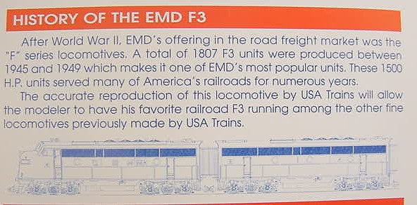 USA Trains 22362 G Great Northern F-3A Diesel Locomotive