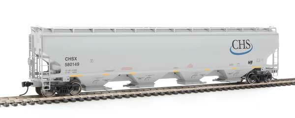 Walthers 920-105850 HO CHSX 67' Trinity 6351 4-Bay Covered Hopper RTR #580149