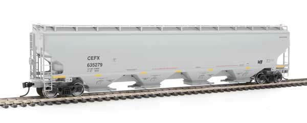 Walthers 920-105852 HO CEFX 67' Trinity 6351 4-Bay Covered Hopper RTR #635279
