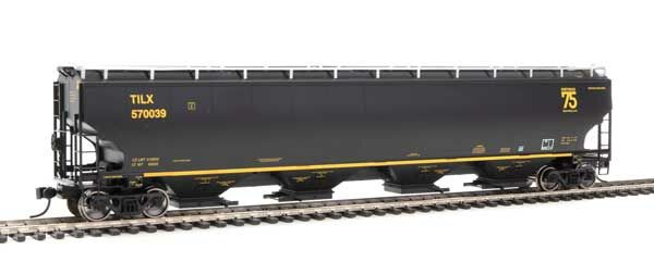 Walthers 920-105860 HO TILX 67' Trinity 6351 4-Bay Covered Hopper RTR #570039