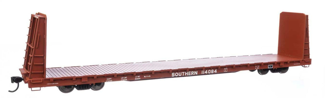 Walthers 910-50611 HO Southern Railway 68' Bulkhead Flatcar #114084