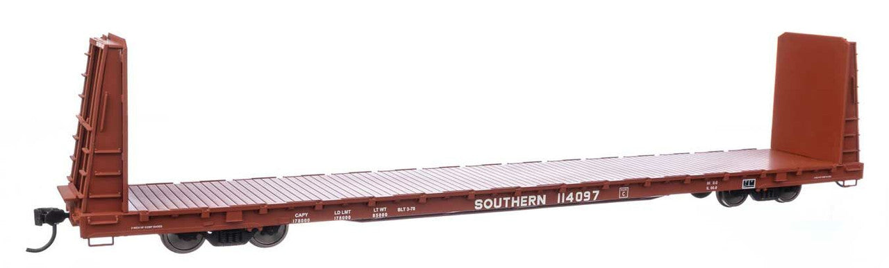 Walthers 910-50612 HO Southern Railway 68' Bulkhead Flatcar #114097