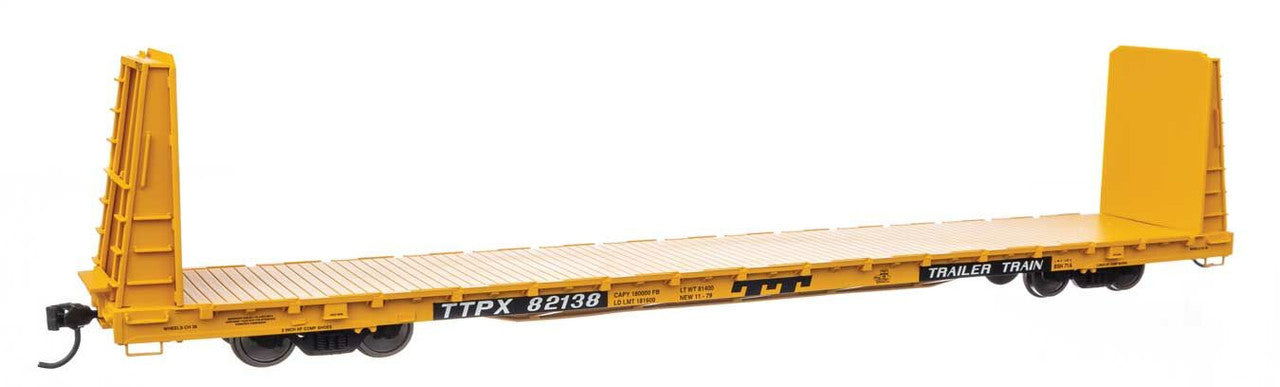 Walthers 910-50618 HO TTPX 68' Bulkhead Flatcar #82138 - RTR