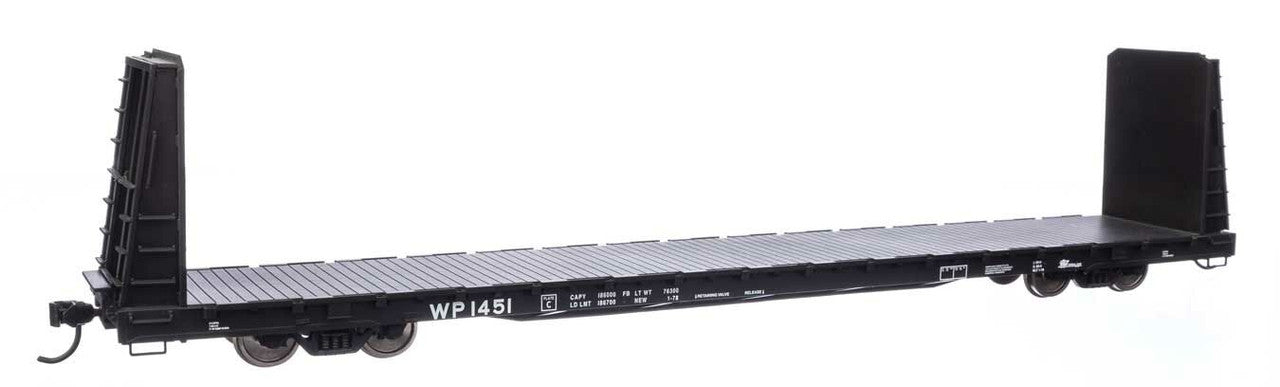 Walthers 910-50619 HO Western Pacific 68' Bulkhead Flatcar #1451 - RTR