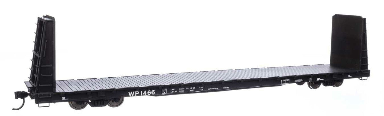 Walthers 910-50620 HO Western Pacific 68' Bulkhead Flatcar #1466 - RTR