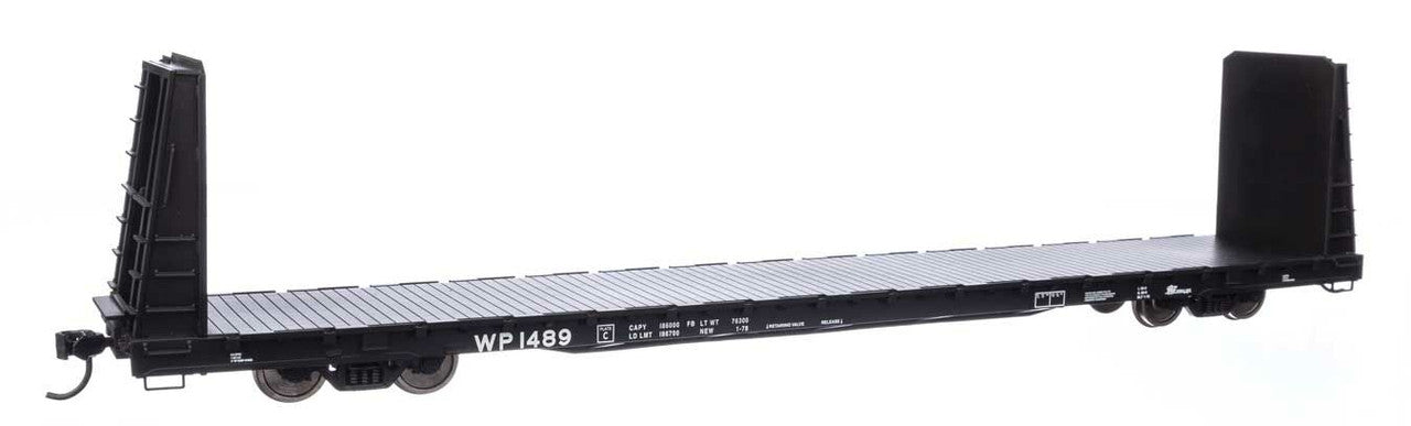 Walthers 910-50621 HO Western Pacific 68' Bulkhead Flatcar #1489 - RTR