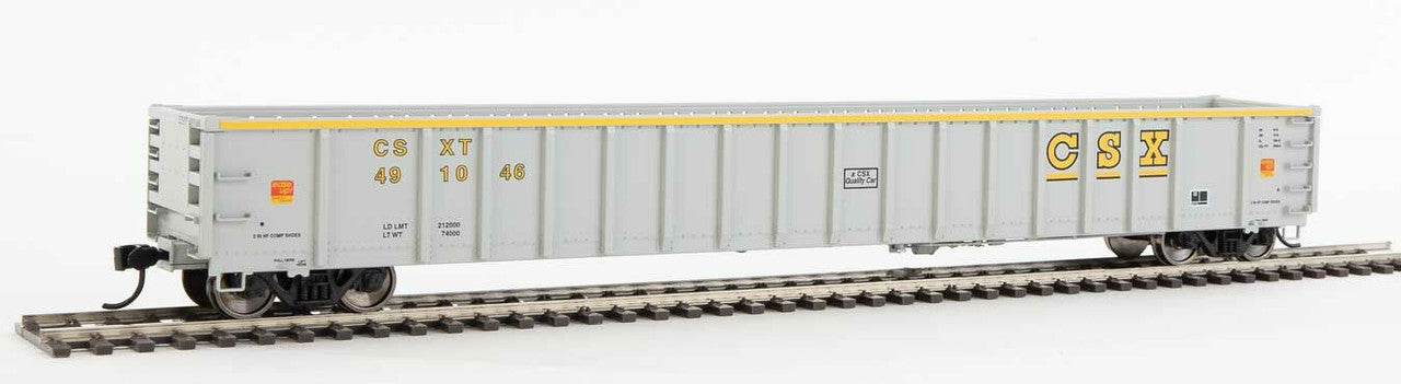 Walthers 910-6415 HO CSXT Ready to Run 68' Railgon Gondola #491046